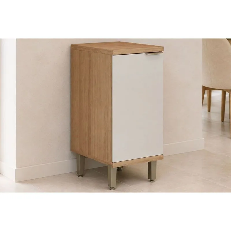 Balcão Cozinha Modulado Bless 1 Porta 40cm Jequitiba/Off White Linea