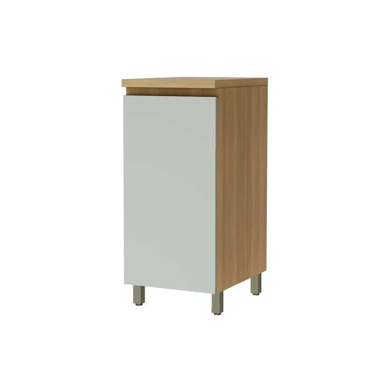 Módulo Cozinha Linea Allure Allure C/1 Porta 40cm Jequitiba/gris Linea Brasil