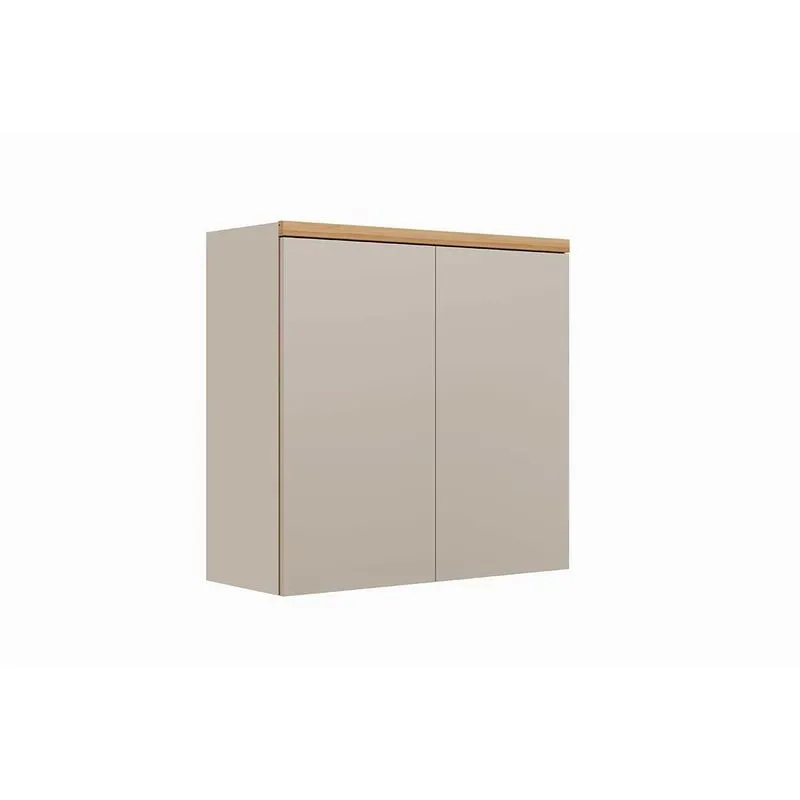 Módulo Cozinha Linea Allure Allure C/2 Portas 80cm Jequitiba/gris Linea Brasil