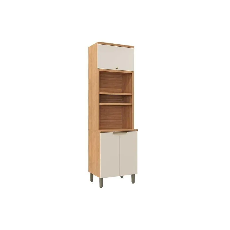 Módulo Cozinha Linea Selene Selene C/ 2 Portas 65cm Jequitiba/Off White Fosco Linea Brasil