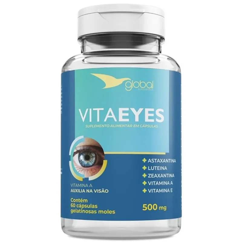 Vitaeyes 500mg – Sáude dos Olhos- Astaxantina- 60caps- Global