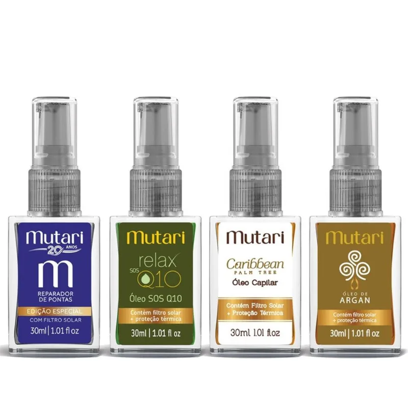 Kit Óleos Preciosos Mutari - 4 Itens
