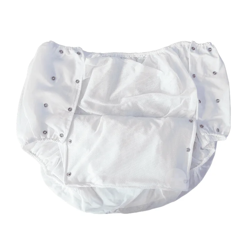 Calça Plástica Branca Com Botão Luxo Senior Care - Tamanho PP