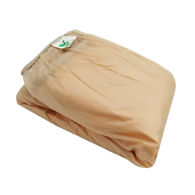 Protetor para Colchão Solteiro Standard Impermeável com Elástico Bege Senior Care (1,90m x 0,90m x 0,30m)