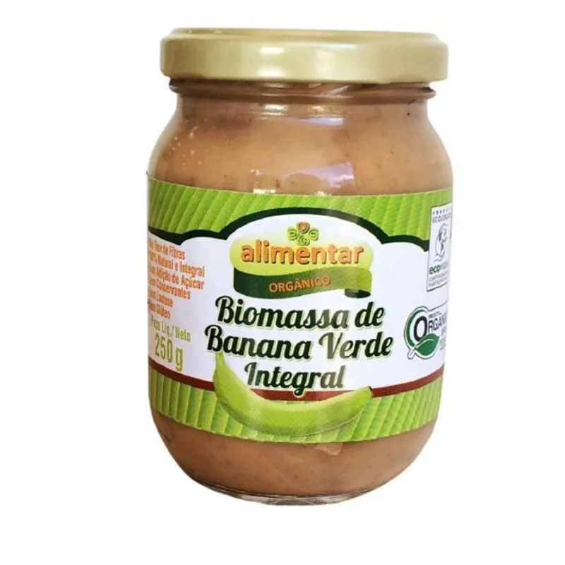 Biomassa De Banana Verde Integral Orgânica Alimentar 250g