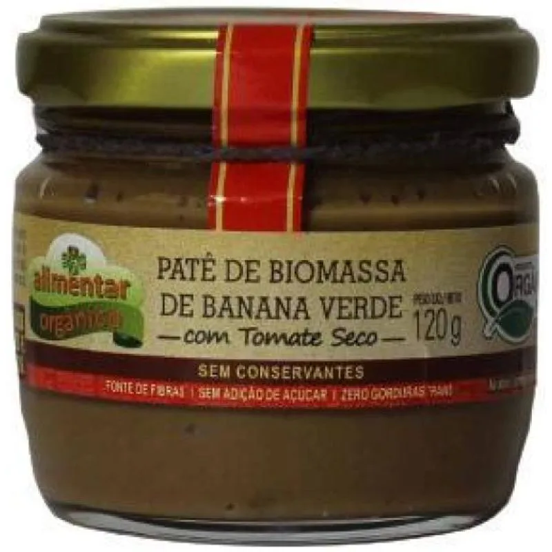 Pasta De Biomassa Com Tomate Seco Orgânica Alimentar 120g