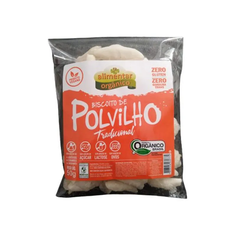 Biscoito De Polvilho Tradicional Orgânico Alimentar 50g