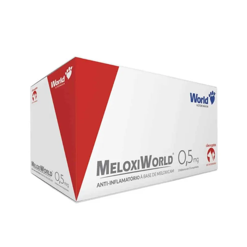 Meloxiworld Display Anti-inflamatório 0,5mg Cartuchos World