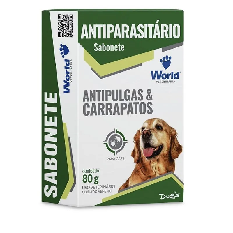 Sabonete Dug's Antipulgas E Carrapatos 80g - World Vet