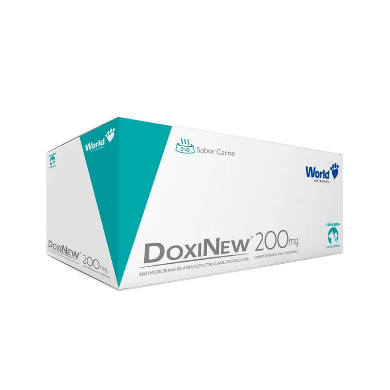 Doxinew Cães Gatos 10 Blisters C/ 14 Comprimidos World 200mg