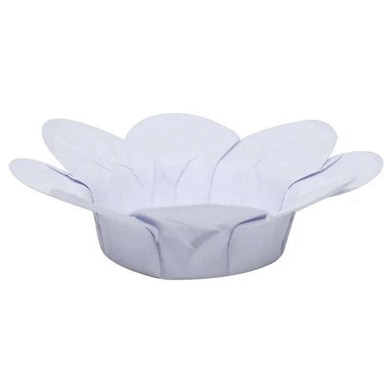 Forminha para Doce Florzinha Lisa Branco com 50 un RO ARTESANATO