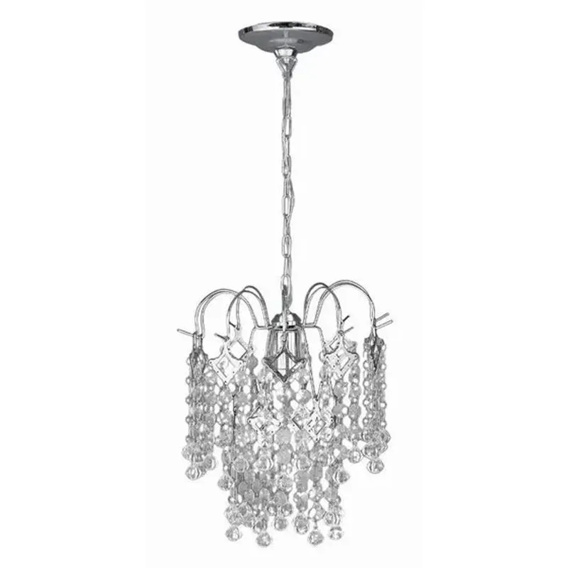 Lustre Shammaluz Chuva de Prata, 2 andares, 16 pingentes