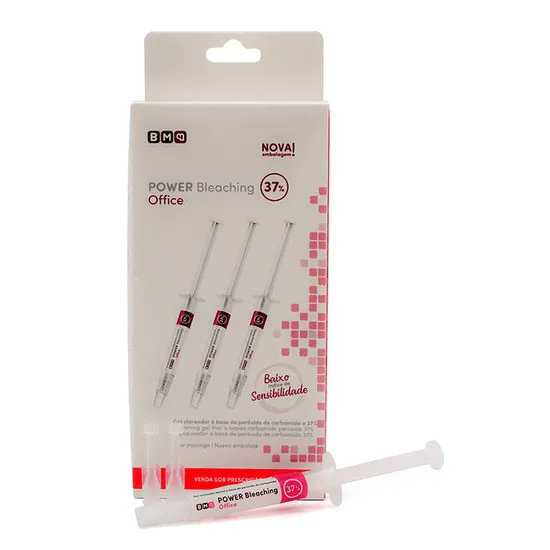 Clareador Power Bleaching Office 37% com 3 Seringas BM4