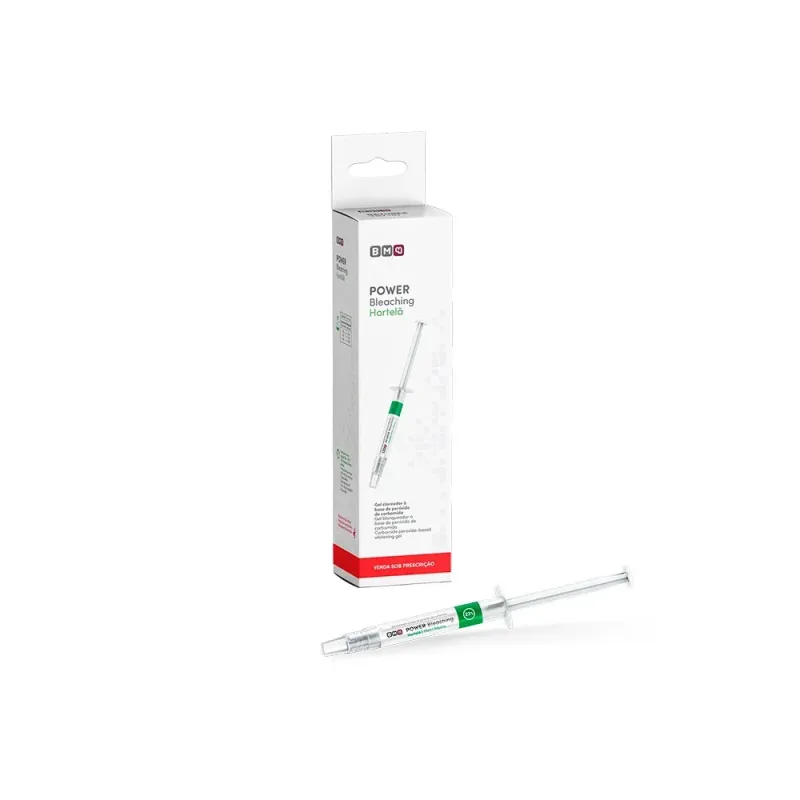 Clareador Power Bleaching 22% com 1 Seringa Aroma Hortela - BM4