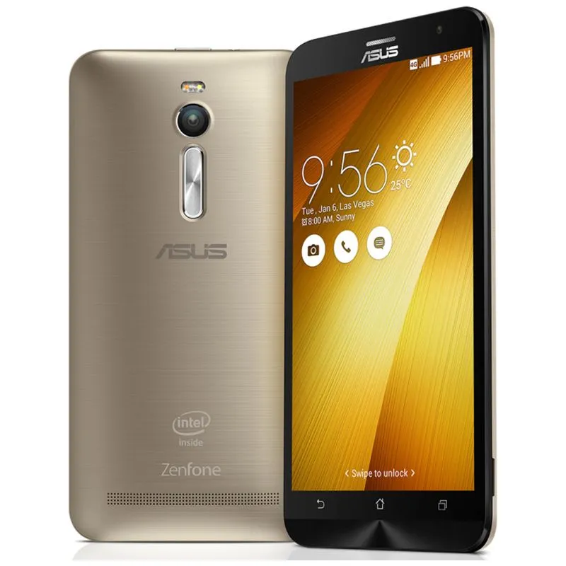 Smartphone - Asus Zenfone 2 - Dourado (Atom Z3580, 4GB RAM, 16GB, 5,5pol, 13+5MP, 4G) - ZE551ML-6G543WW