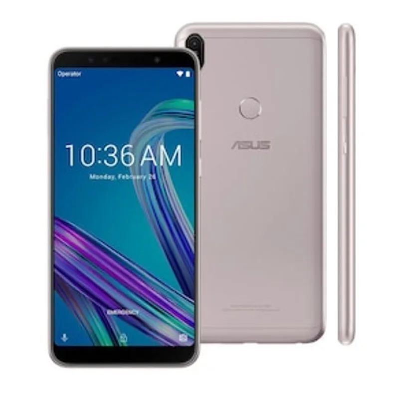Smartphone Asus Zenfone Max Pro M1 Prata 64GB, Tela 6.0", 4GB RAM, Câmera Traseira Dupla, Processado