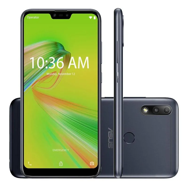 Smartphone Asus Zenfone Max Plus M2 ZB634KL 32GB Tela 6,2” Android 8.0 Oreo Câmera Dupla 12+5MP – Preto