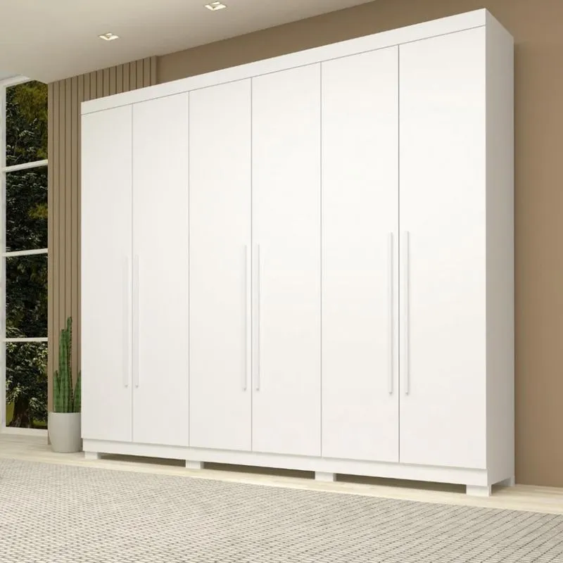 Guarda Roupas Casal 6 Portas 4 Gavetas Nubia acp