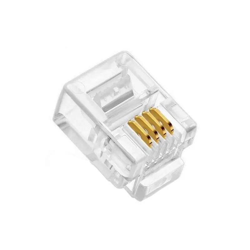 Conecto rj 11 macho pct C/100UN