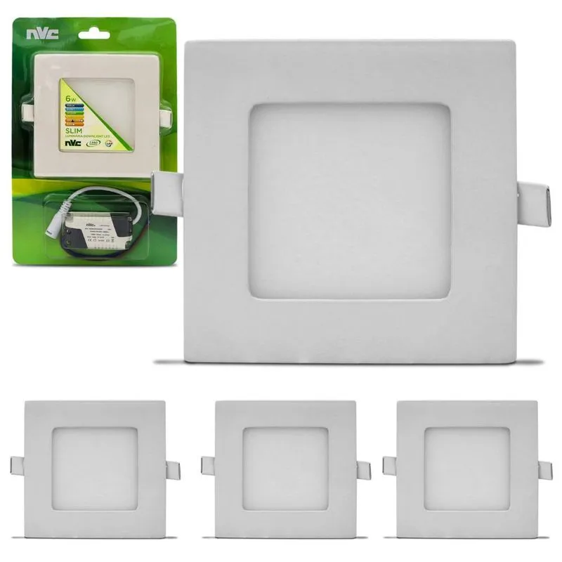 kit 4 Painel Plafon 6 W NLED2014R