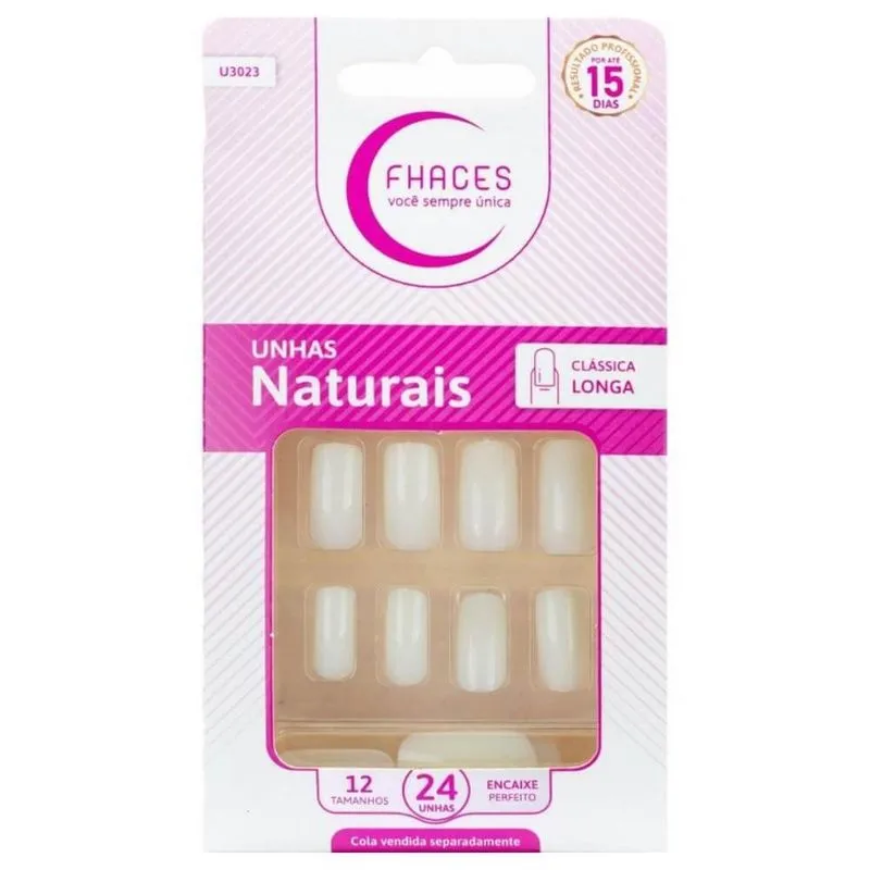 Fhaces Natural Unhas Longa Clássica C-24
