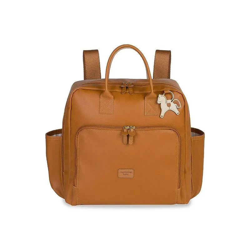 Mochila De Maternidade Vintage Masterbag Cavalinho Caramelo