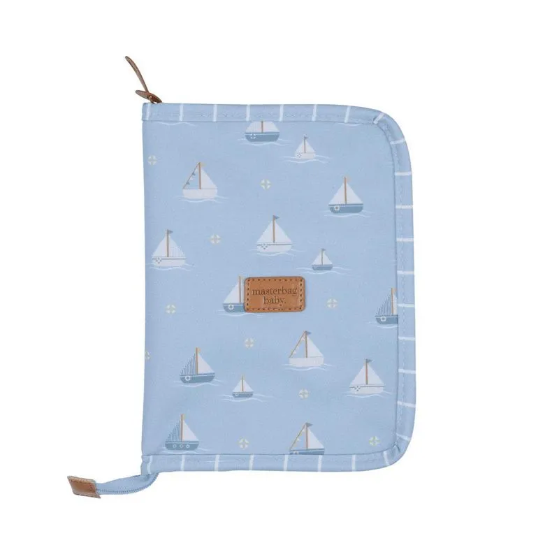 Porta Carteira Vacinação Barquinhos Estampada Azul Masterbag