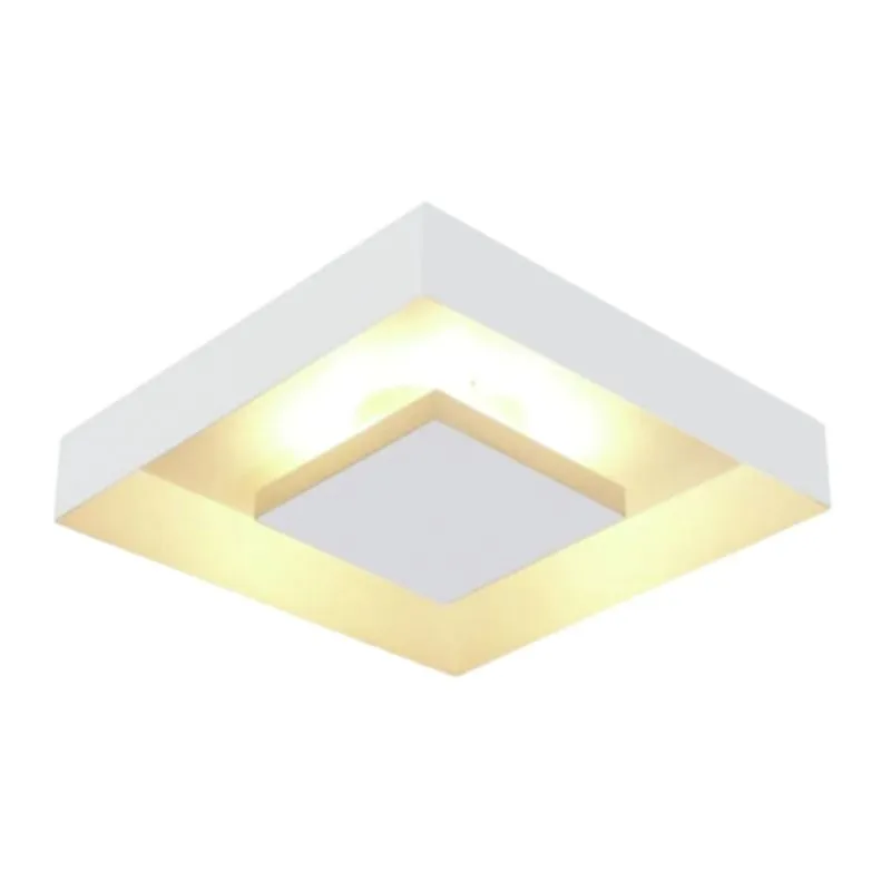 Plafon Quadrado 4Xg9 Branco 251/4 33X33Cm Pequeno Home Usina Design