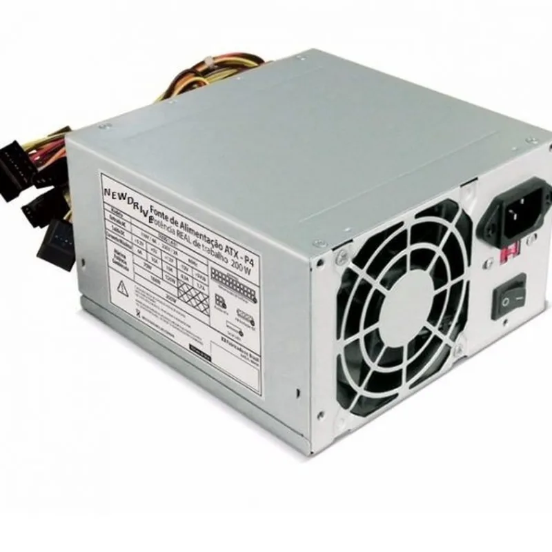 Fonte Newdrive 200W / 2*Sata c/ Cabo de Força