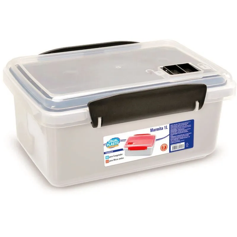 Marmita Com Trava E Valvula 1 Litro Microondas Freezer - Usual