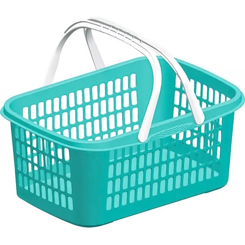 Cesta Cestinha Plastica Com Alças 9 L - Várias Cores - Usual Utilidades