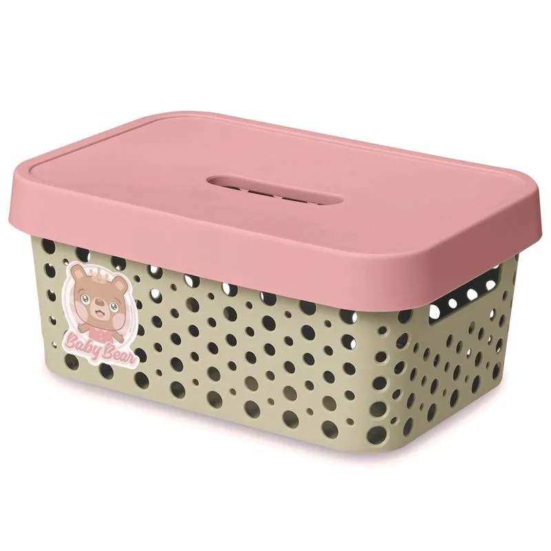 Cesto Organizador Baby Menina 4,5 Litros Maternidade - Usual