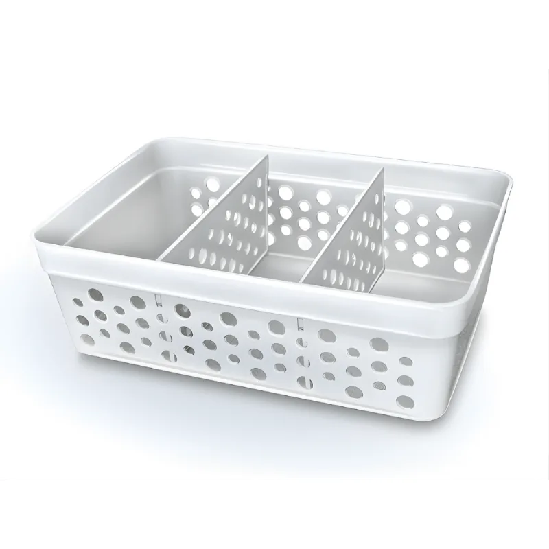 Cesto c/2 Div Transparente GG - Usual