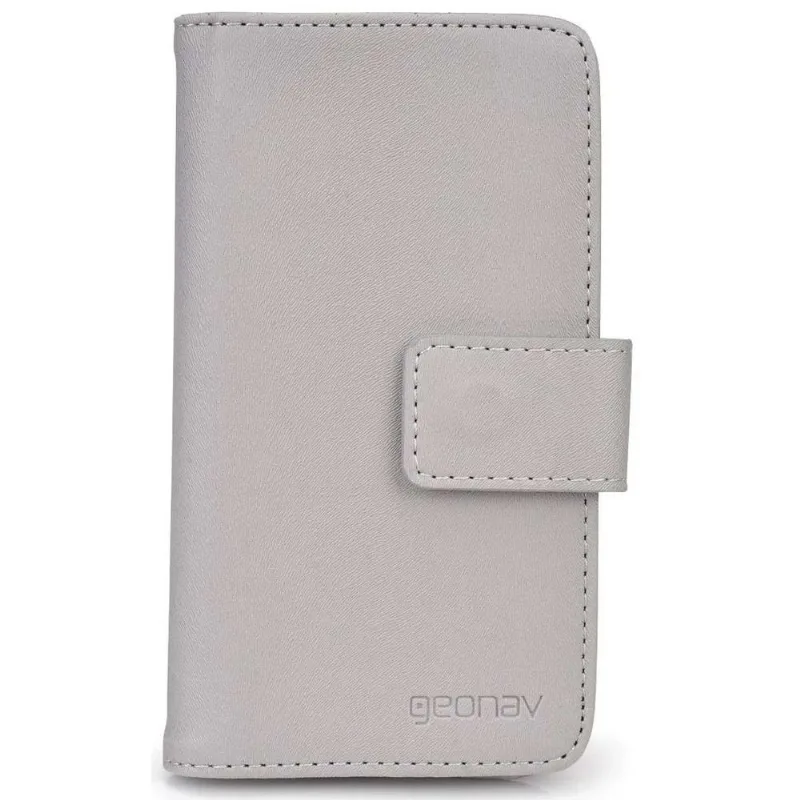 Case Carteira Universal para Smartphones de 14 x 7,5cm Geonav SPFLEXC - Cinza