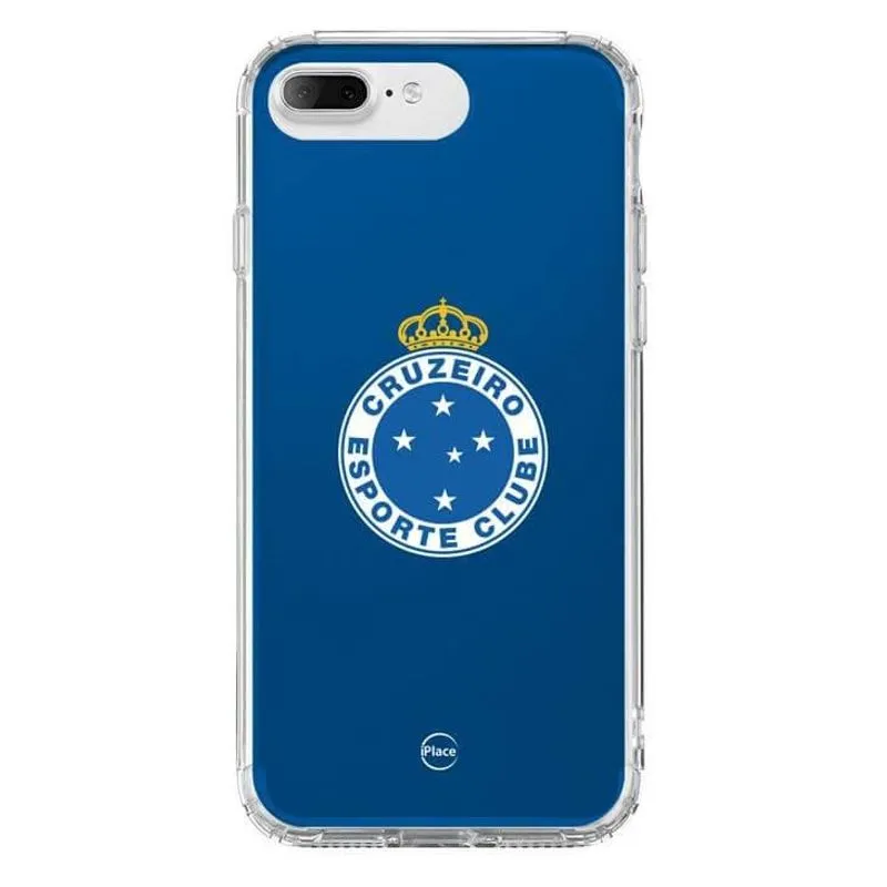Capa para iPhone 8/7 Plus, Coleção Cruzeiro, Estampa Escudo