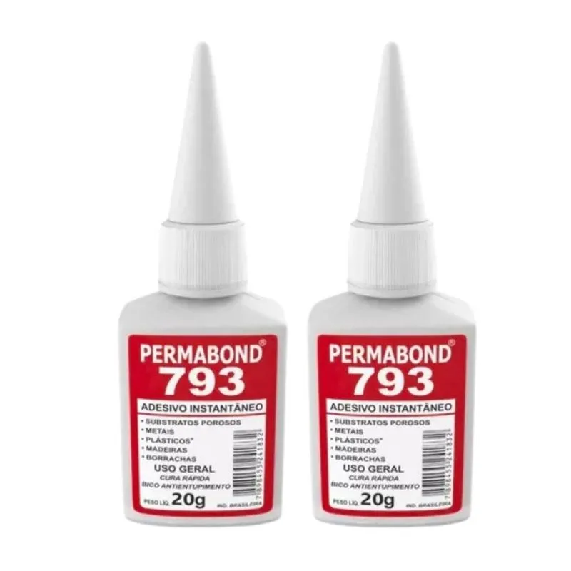 Kit 2 Cola Instantânea Adesivo Multiuso Forte Promabond 793