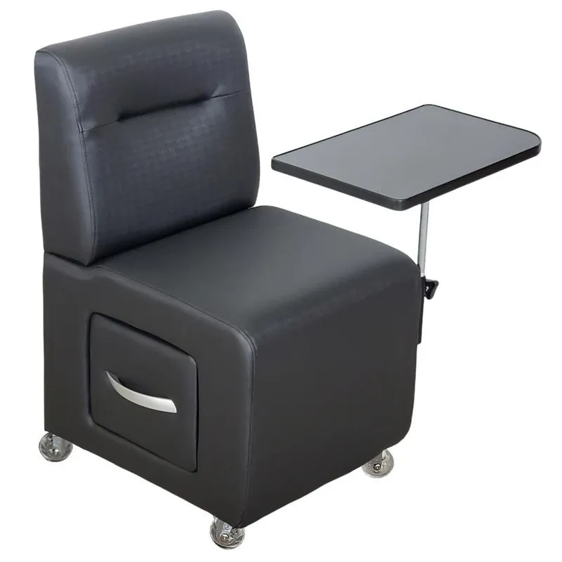 Cadeira Cirandinha Manicure Viena Estof. Preto Facto