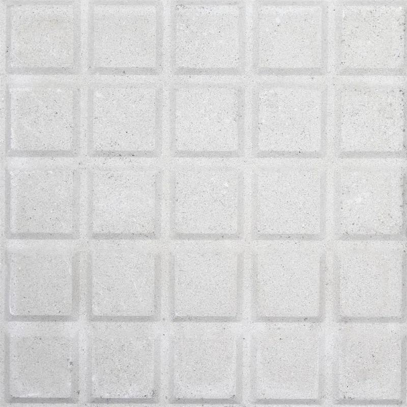 Piso Cimentício Rústico Borda Reta Suvial 25 Quadros Branco 20x20cm