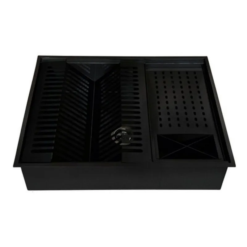 Calha Organizador Stillus Home Aço Inox Preto 50x40cm