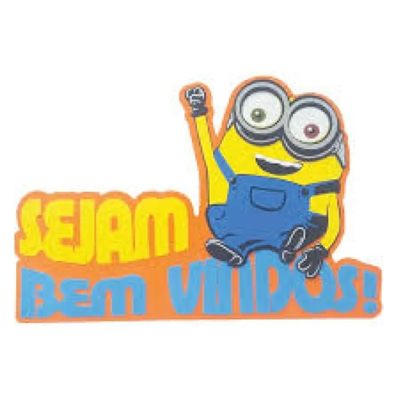 Painel Sejam Bem Vindos Minions Grintoy