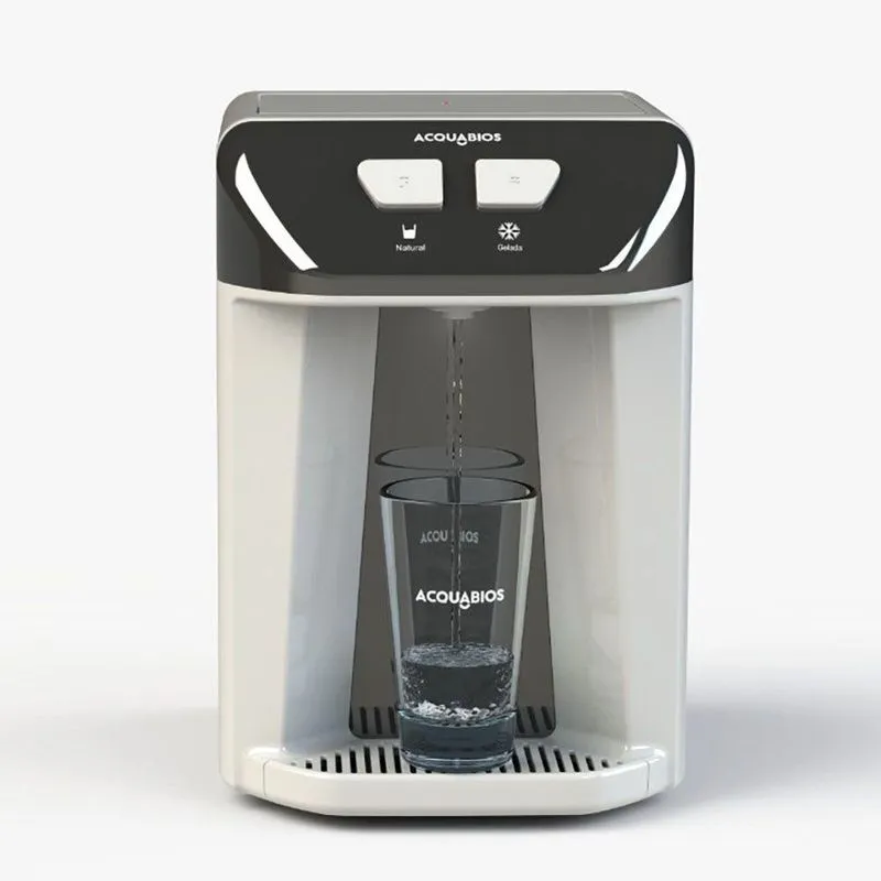 Purificador De Água Acquabios Premium Refrigerado Preto E Branco Bivolt 1008-0072