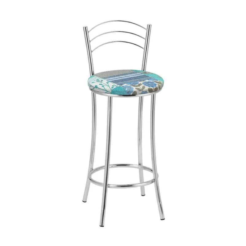 Kit 2 Banquetas Cromadas Bc26b Assento Espuma D15 - Glass Mosaic
