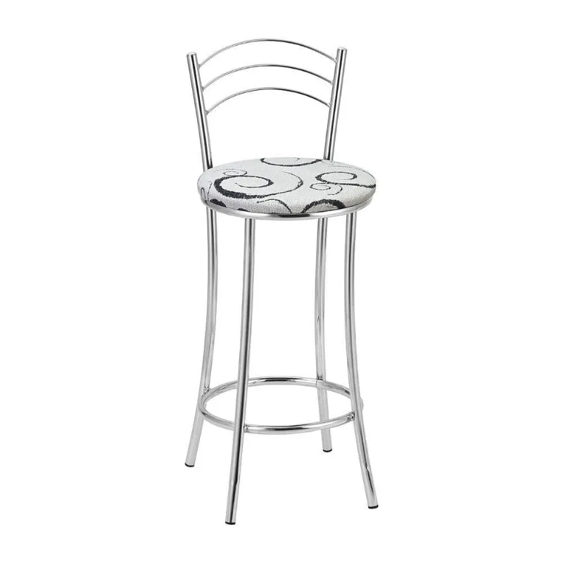 Kit 2 Banquetas Cromadas Bc26b Assento Espuma D15