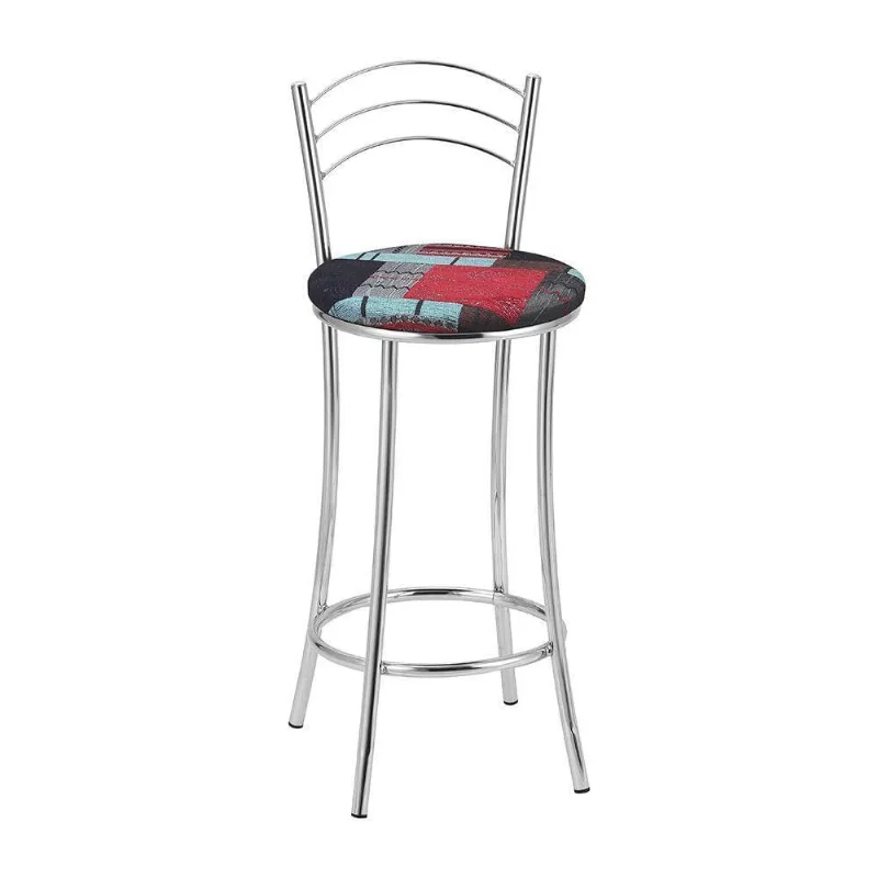 Kit 2 Banquetas Cromadas Bc26b Assento Espuma D15