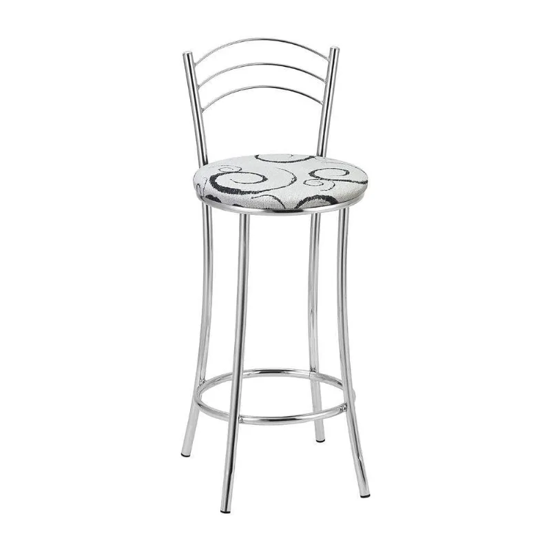 Kit 2 Banquetas Cromadas Bc26b Assento Espuma D15