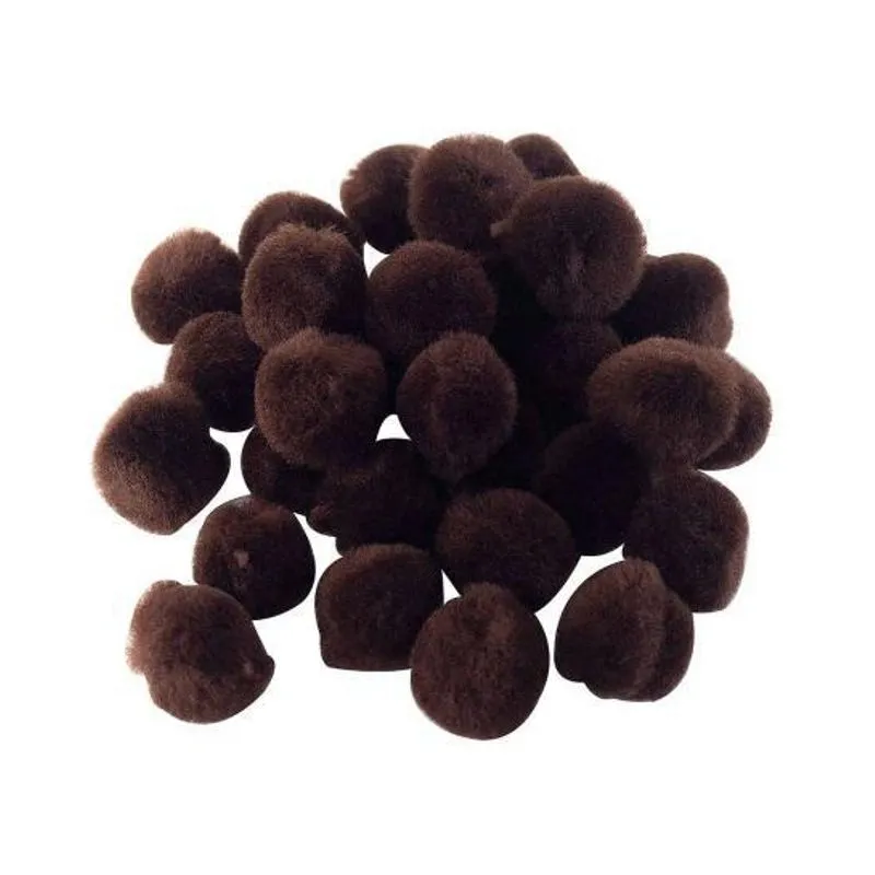Pompom Liso Solto Pelucia 18mm Pacote Com 100 Unidades