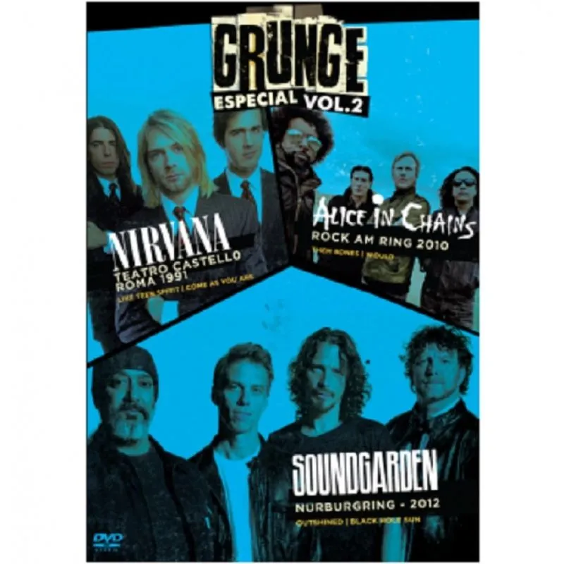 Dvd grunge especial vol. 02 - nirvana, alice & soundgarden