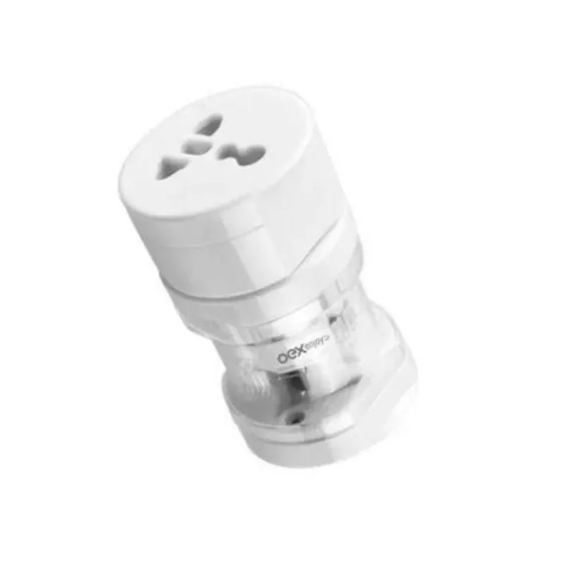 Conversor de padrões de tomada universal bivolt oex cp100 branco