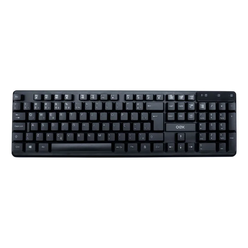 Kit Teclado e Mouse Sem Fio Preto Work Tm408 OEX