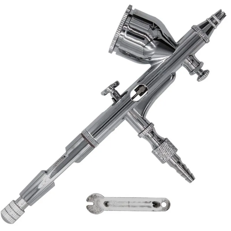 Aerógrafo Profissional Dupla Ação 0,2mm Caneca 9ml Lorben
